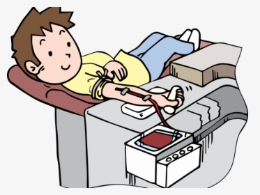 Blood Donation Clipart - People Donating Blood Cartoon, HD Png Download, Transparent PNG