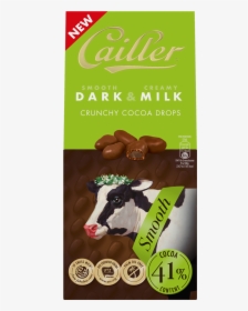 Dark&milk Crunchy Cocoa Drops 41% Smooth Cacao 80g - Cailler Dark And Milk, HD Png Download, Transparent PNG