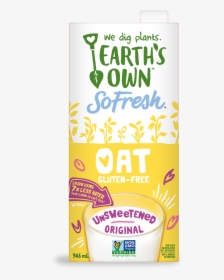 Find The Original Unsweetened Oat Milk In The Shelf - Earth's Own Oat Milk, HD Png Download, Transparent PNG