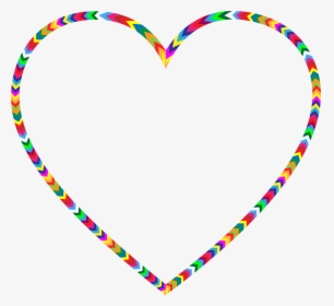 Multicolored Arrows Heart Clip Arts - Gold Simple Jewellery Set, HD Png Download, Transparent PNG
