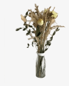 Small Bouquet Of Roses And Grasses - Vase, HD Png Download, Transparent PNG