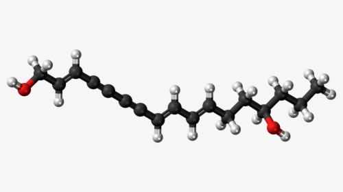 Oenanthotoxin Molecule Ball - Unsaturated Fat Molecule 3d, HD Png Download, Transparent PNG