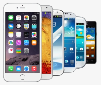 Smartphone - Iphone And Samsung Png, Transparent Png, Transparent PNG
