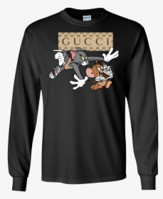 Tom Jerry Gucci Shirt Ls Shirt - Long Sleeve Gucci Shirt Men, HD Png Download, Transparent PNG