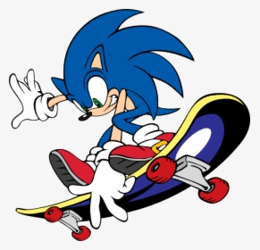 Queen Clipart Gambar - Sonic On A Skateboard, HD Png Download, Transparent PNG