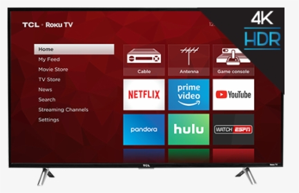 4-series - Tcl 43 Inch Smart Tv 4k, HD Png Download, Transparent PNG