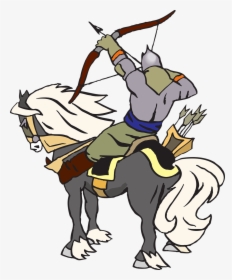 Fantasy Knight Archer Free Photo - Gambar Animasi Kuda Perang, HD Png Download, Transparent PNG