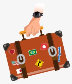 Travel Portfolio Categories Designshop - Bag Travel Cartoon, HD Png Download, Transparent PNG
