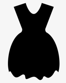 Dress Clip Art Black & White - Little Black Dress, HD Png Download, Transparent PNG