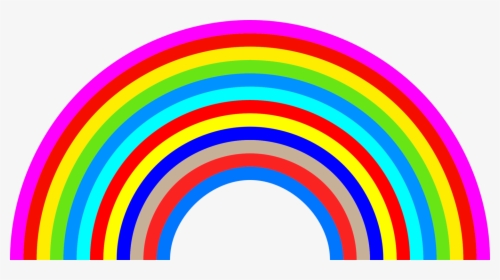 Rainbow,symmetry,text - Semicircle In Real Life, HD Png Download, Transparent PNG