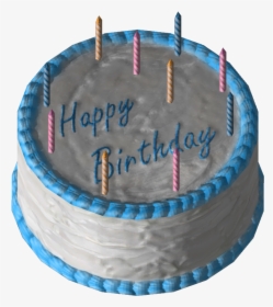 Happy Birthday Cake Png - Birthday Cake Png Blue, Transparent Png, Transparent PNG