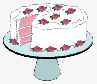 Free Clipart Images Cakes - Strawberry Cake Dessert Clipart, HD Png Download, Transparent PNG