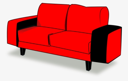 Couch, Red, Sofa, Interior, Furniture, Comfortable - Couch, HD Png Download, Transparent PNG
