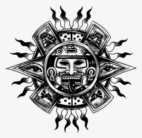 Aztec God Png - Aztec Sun Tattoo, Transparent Png, Transparent PNG