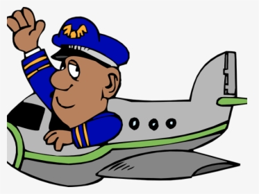Airplane Cartoon Png - Pilot Clipart, Transparent Png, Transparent PNG