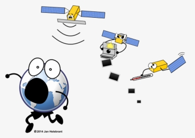 Cartoon Sentinel Satellites / Parody - Remote Sensing Cartoon, HD Png Download, Transparent PNG