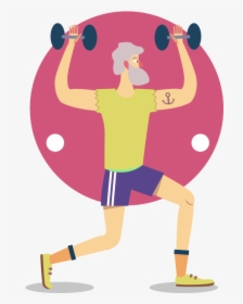 Workout Clipart Strong - Illustration, HD Png Download, Transparent PNG