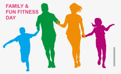 Family Fitness Cliparts - Color Fun Walk Png, Transparent Png, Transparent PNG