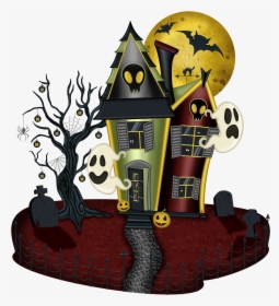 Halloween Haunted House Clipart, HD Png Download, Transparent PNG