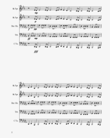 Dovahkiin Brass Quintet Sheet Music Composed By Arr - Sheet Music, HD Png Download, Transparent PNG