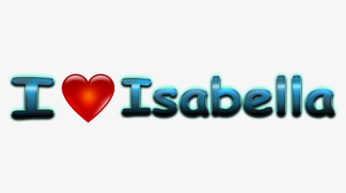 Isabella Love Name Heart Design Png - Heart, Transparent Png, Transparent PNG