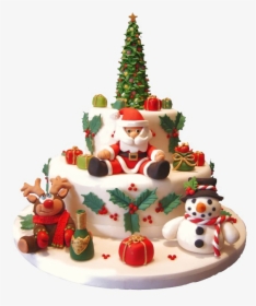 Christmas Cake Png, Transparent Png, Transparent PNG