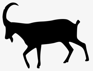 Animal, Goat, Nature, Silhouette - Goat Silhouette Png, Transparent Png, Transparent PNG