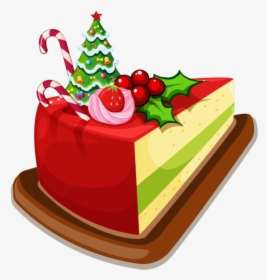 Desert Clipart Sponge Cake - Christmas Dessert Clipart Png, Transparent Png, Transparent PNG
