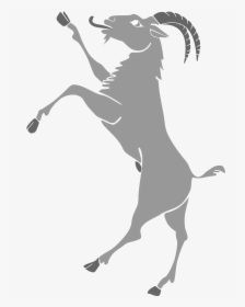 Picture Free Library File On Hind Legs - Goat On Hind Legs, HD Png Download, Transparent PNG