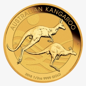 Kangaroo 1/2 Oz Gold Coin - 2018 Kangaroo Gold Coin, HD Png Download, Transparent PNG