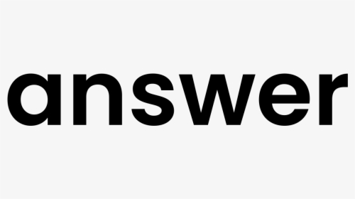 Modern Answer Typography Png Image - Diesel Fuel Sign, Transparent Png, Transparent PNG