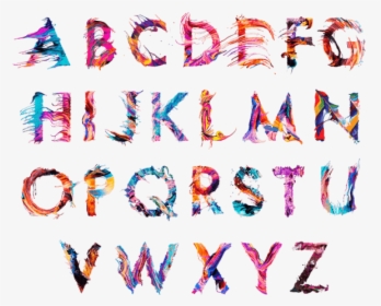 Typeface Letters Typography Colorful Png File Hd Clipart - Typography Abc, Transparent Png, Transparent PNG
