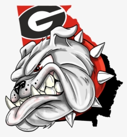 University Of Georgia Georgia Bulldogs Women S Basketball - Georgia Bulldog Cartoon, HD Png Download, Transparent PNG