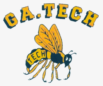Ga Tech Yellow Jackets Iron Ons - Georgia Tech Yellow Jackets Vintage Logo, HD Png Download, Transparent PNG
