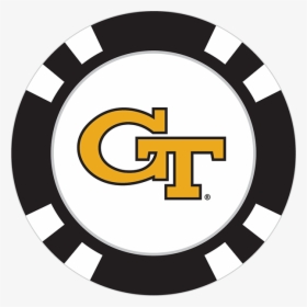 Georgia Tech Yellowjackets Poker Chip Ball Marker - New England Patriots Logo Circle, HD Png Download, Transparent PNG