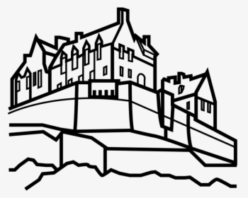 Edinburgh Castle Silhouette Vector, HD Png Download, Transparent PNG