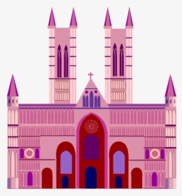 Pink,building,medieval Architecture - Clip Art, HD Png Download, Transparent PNG