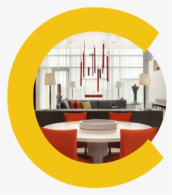 Castle Interior Design Icon Logo - Circle, HD Png Download, Transparent PNG