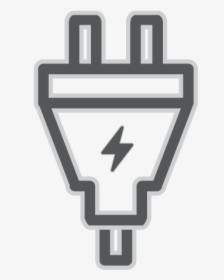 Electrical Plug Icon - Sign, HD Png Download, Transparent PNG