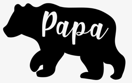 Papa Bear Svg - Bear Silhouette Png, Transparent Png, Transparent PNG