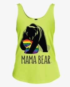 Mama Bear Lgbtq Threads Junior Fit Cotton Tank Top - Papa Bear Lgbtq Shirt, HD Png Download, Transparent PNG