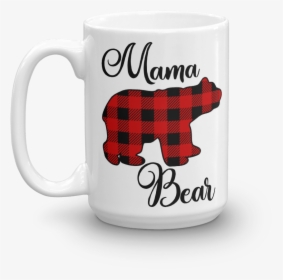 Buffalo Check Mama Bear Mug - Mug, HD Png Download, Transparent PNG