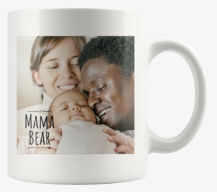 Mama Bear Personalized Ceramic Photo Mug - Father, HD Png Download, Transparent PNG