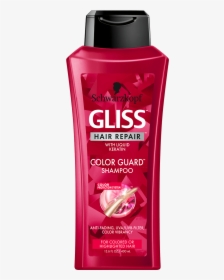 Gliss Us Color Guard Shampoo - Schwarzkopf Gliss Fiber Therapy Shampoo, HD Png Download, Transparent PNG