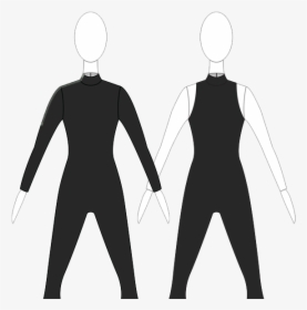 Black Jumpsuit Color Guard Uniform, HD Png Download, Transparent PNG