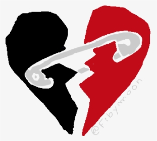 Safety Pin Heart Png - 5 Seconds Of Summer Art, Transparent Png, Transparent PNG