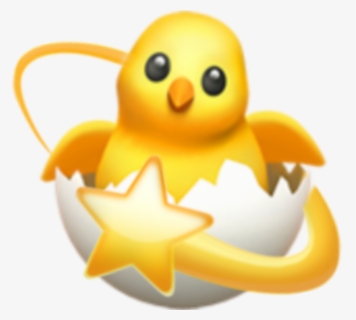 #chicken #crown #star #stardust #emojis #emoji #cute - Baby Duck Emoji Transparent, HD Png Download, Transparent PNG