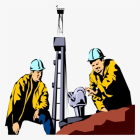 Image Library Download Workers With Drill Bit And Derrick - Oil And Gas Png, Transparent Png, Transparent PNG