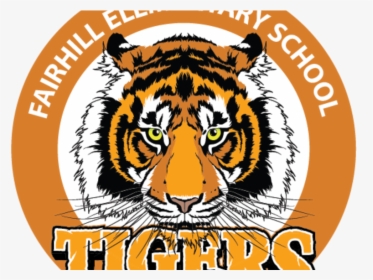 Large Fairhill Elementary Tiger Logo Rev - Fairhill Elementary School Fairfax, HD Png Download, Transparent PNG