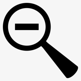 Zoom Out Magnifier Symbol With Minus Sign Inside - Magnifying Glass With Exclamation Mark, HD Png Download, Transparent PNG